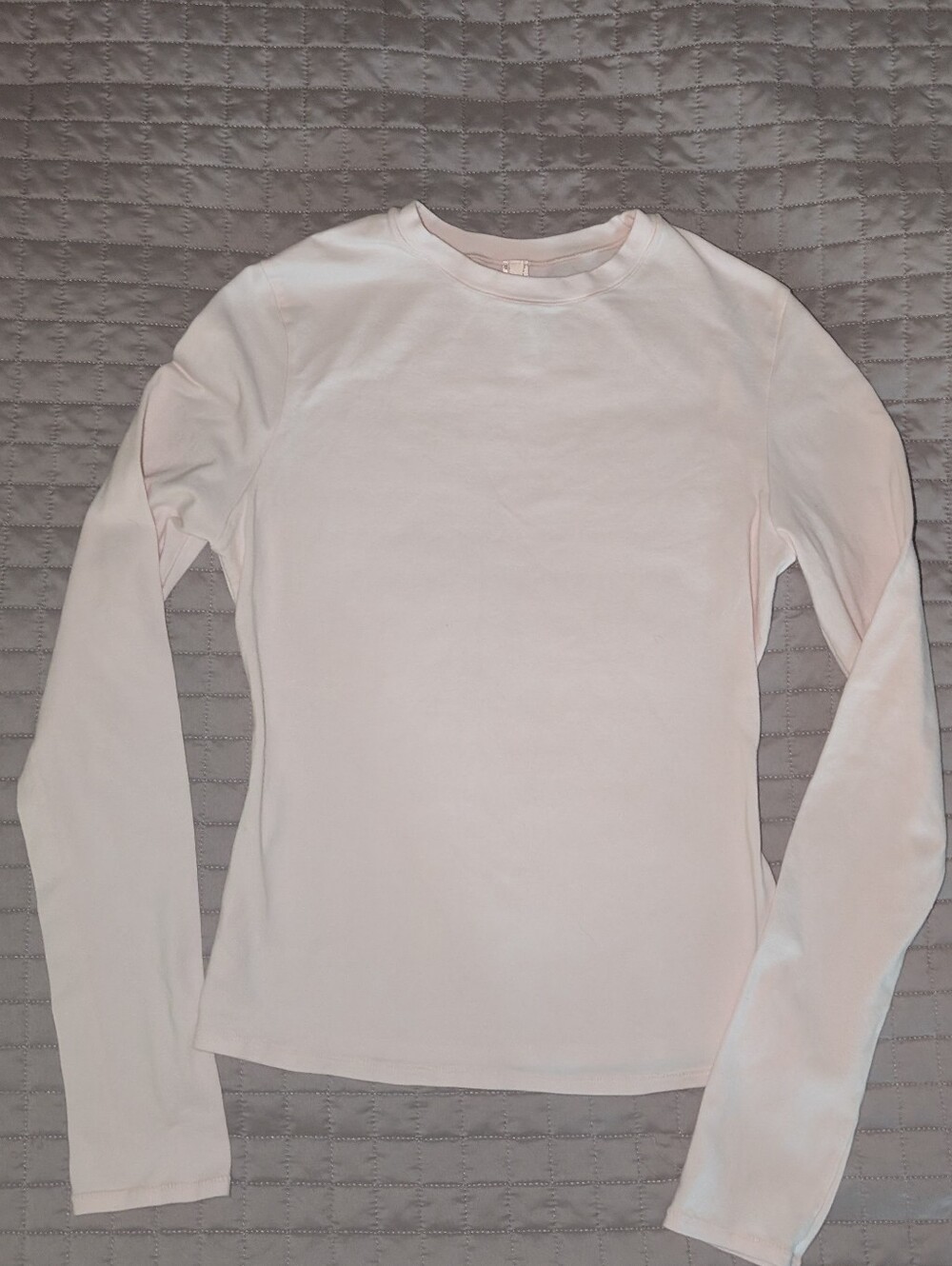SKIMS Long Sleeve Pale Pink Top Medium